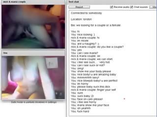 Chatroulette #77 sexually aroused Couple Suck And Long Fuck