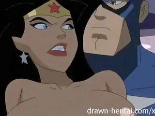 Superhero hentai - ihme nainen vs captain amerikka