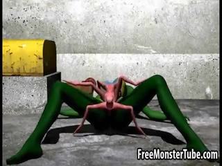 3d sarjakuva ulkomaalainen enchantress saaminen perseestä kova mukaan a spider