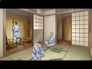 Ganbang в баня с японец дама (hentai)-- мръсен видео камери 