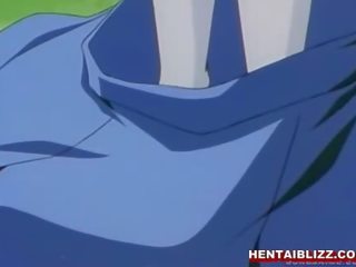 Skrępowane hentai dostaje macka wydymane cipka