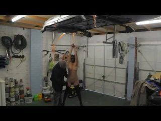 Slut Wife in BDSM Garage Training, Free x rated video d2
