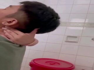 Ινδονησιακό έφηβος/η σεξ ταινία σε ο τουαλέτα: φούσκα σεξ feat. deby